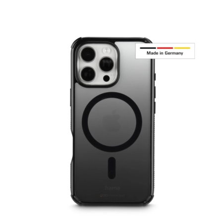 Coque Hama Extreme Protect pour iPhone 16 Pro - Magnétique - Antidérapante - Polycarbonate - Protection D3O - Bords surélevés -