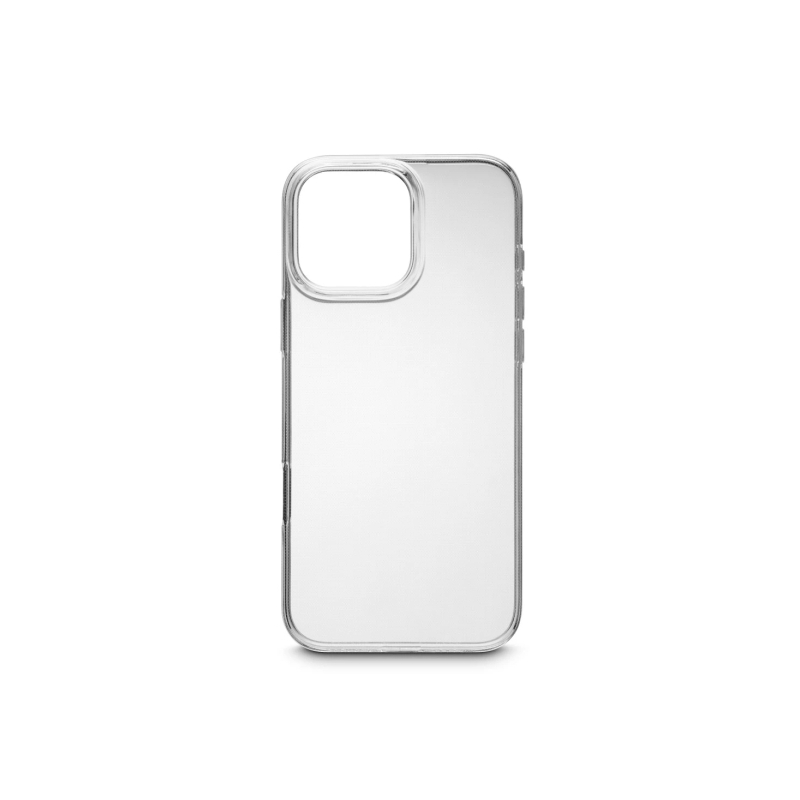 Coque Hama Always Clear pour iPhone 16 Pro Max - Antidérapante - Polyuréthane thermoplastique - Bords surélevés - Transparente