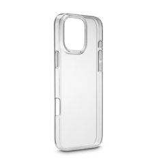 Coque Hama Always Clear pour iPhone 16 Pro Max - Antidérapante - Polyuréthane thermoplastique - Bords surélevés - Transparente