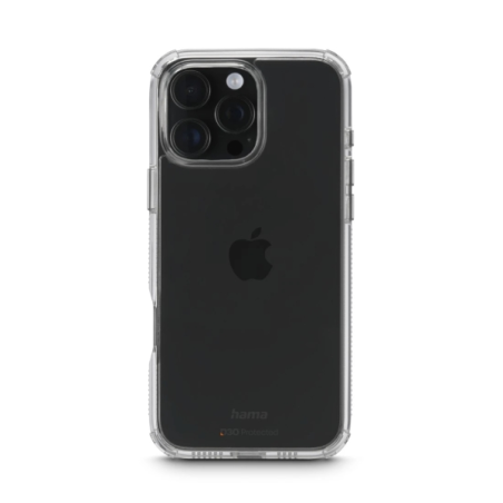 Coque Hama Extreme Protect pour iPhone 16 Pro Max - Antidérapante - Polycarbonate - Protection D3O - Bords surélevés - Transpare