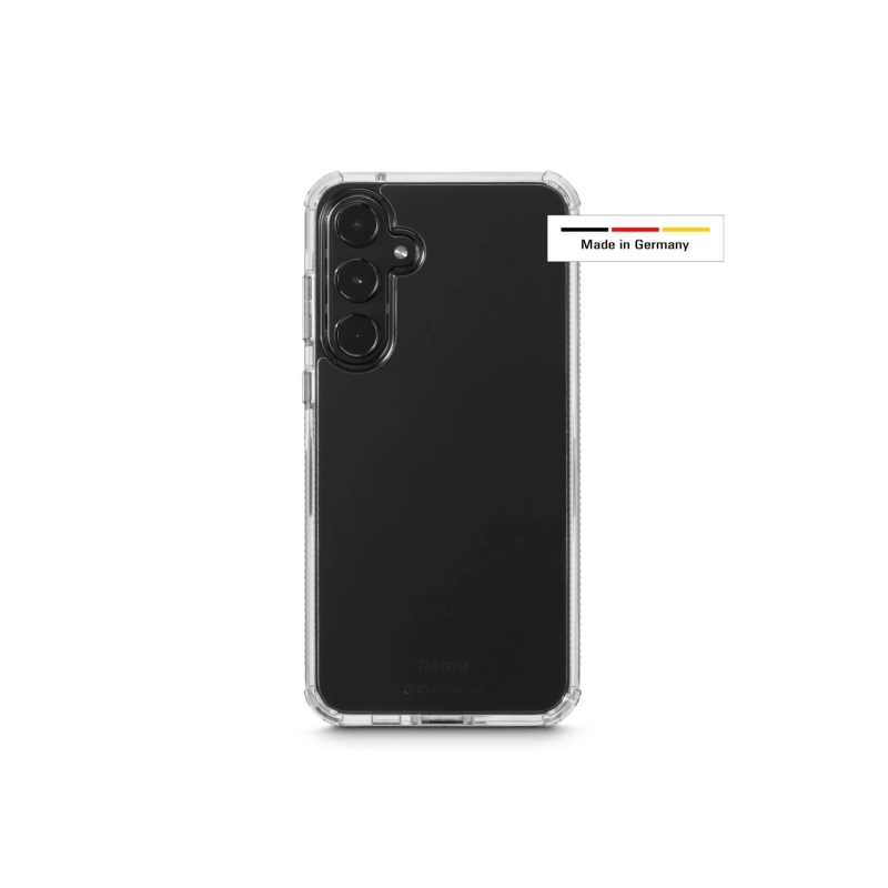 Coque Hama Extreme Protect pour Samsung Galaxy S24 - Antidérapante - Polycarbonate - Protection D3O - Bords surélevés - Transpar