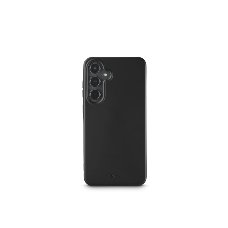 Coque Hama Fantastic Feel pour Samsung Galaxy S24 - Polyuréthane thermoplastique - Bords surélevés - Noir
