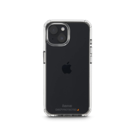Coque Hama Extreme Protect pour iPhone 15 - Antidérapante - Polycarbonate - Protection D3O - Bords surélevés - Transparente