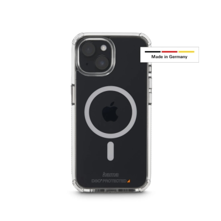 Coque Hama Extreme Protect pour iPhone 15 - Antidérapante - Magnétique - Polycarbonate - Protection D3O - Bords surélevés - Tran