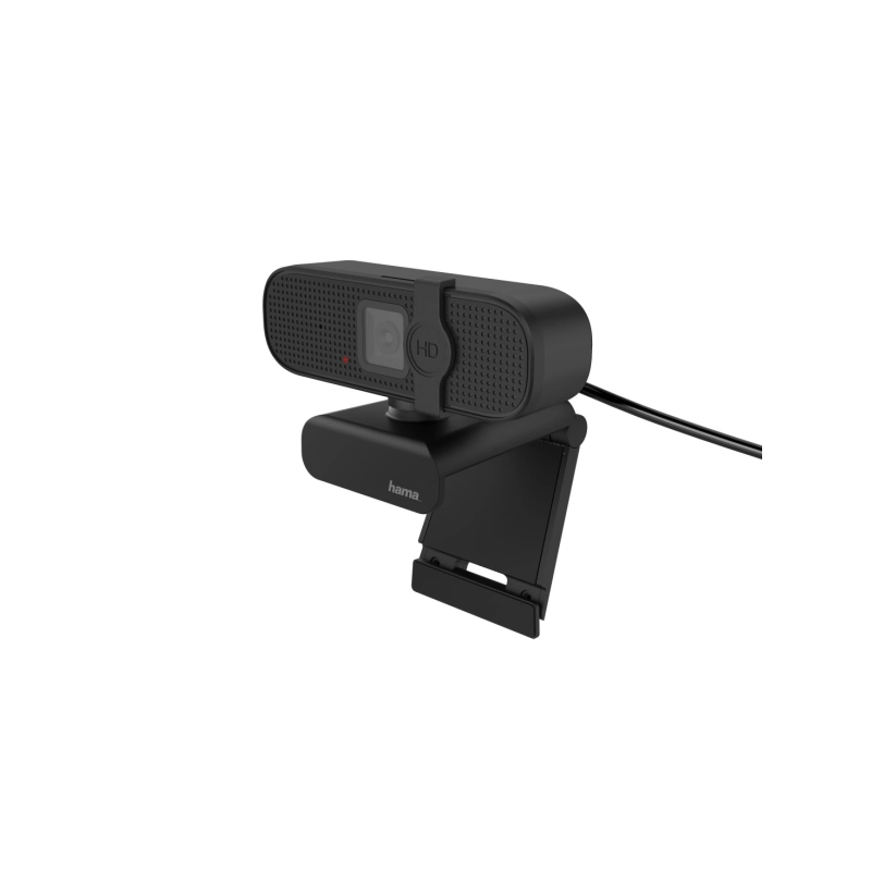 Webcam Hama C-400 HD 1080p - Câble de 1,8 m - USB-A 2.0 - Microphone intégré - Protection anti-espion - Indicateur LED - Mode UV