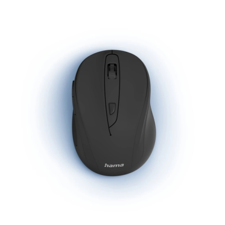 Souris optique sans fil Hama MW-400 V2 pour droitiers - 1600 dpi - Ergonomique - Portée de 10 m - USB-A RF 2,4 GHz - 6 boutons -