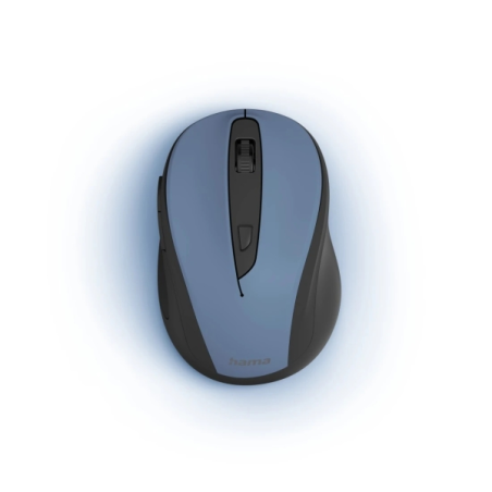 Souris optique sans fil Hama MW-400 V2 pour droitiers - 1600 dpi - Ergonomique - 6 boutons - USB-A RF 2,4 GHz - Portée de 10 m -