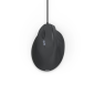 Souris optique verticale Hama ECM-500L pour gauchers - 1800 dpi - Câble de 180 cm - Ergonomique - Silencieuse - 7 boutons - 8,6