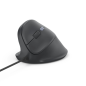 Souris optique verticale Hama ECM-500L pour gauchers - 1800 dpi - Câble de 180 cm - Ergonomique - Silencieuse - 7 boutons - 8,6