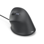 Souris optique verticale Hama ECM-500L pour gauchers - 1800 dpi - Câble de 180 cm - Ergonomique - Silencieuse - 7 boutons - 8,6