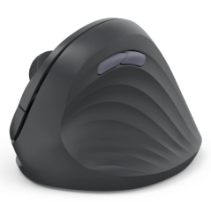 Souris optique verticale sans fil Hama EWM-500R pour droitiers - 1600 dpi - Ergonomique - 7 boutons - Portée de 10 m - Silencieu