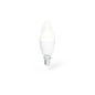 Ampoule LED Hama Smart E14 - Puissance 5,5 W - RGBW - Wi-Fi - Compatible assistant vocal - Contrôle via application - Forme boug