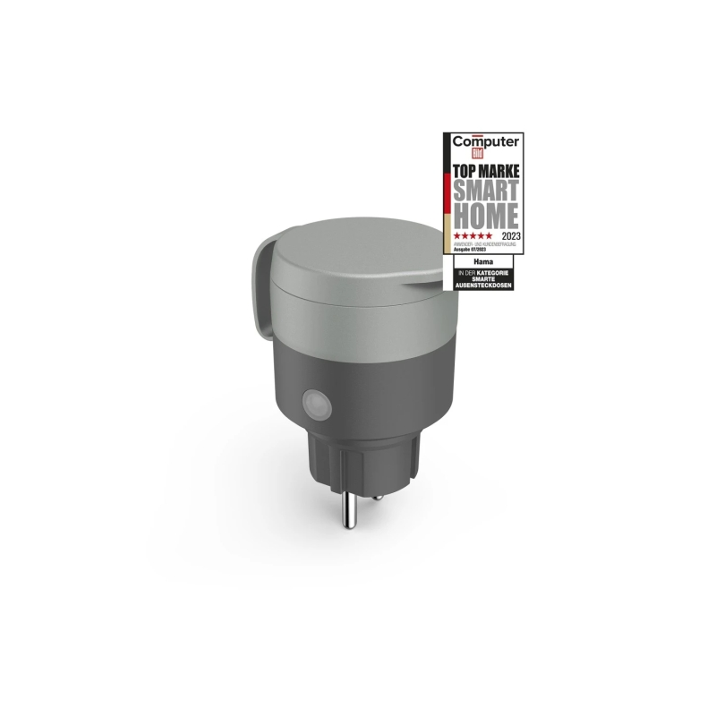 Prise connectée extérieure Hama - Jusqu'à 2300 W - Wi-Fi - Indice de protection IP44 - Compatible avec les assistants vocaux - C