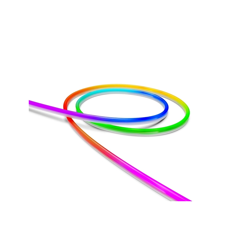 Bande LED néon RGB intelligente Hama pour usage extérieur - Longueur : 5 m - IP44 - Wi-Fi - Flexible - Multicolore