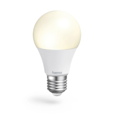 Hama Lot de 3 ampoules LED connectées E27 - Puissance 8,5 W - RGBW - Wi-Fi - Compatible assistant vocal - Contrôle via applicati