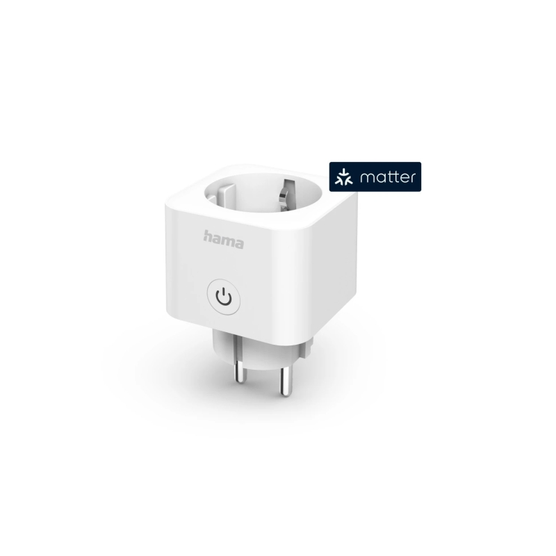 Prise connectée Hama - Wi-Fi - Minuterie - Indice de protection IP20 - Compatible avec les assistants vocaux - Contrôle via appl