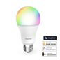 Ampoule LED connectée Hama E27 - 9 W - RGBW - Wi-Fi - Compatible assistant vocal - Contrôle via application - IP20 - Blanche