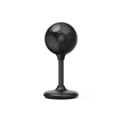 Caméra de sécurité intelligente Hama avec microphone - Vision nocturne - Câble de 1 m - Lumière LED - Idéale pour les animaux de