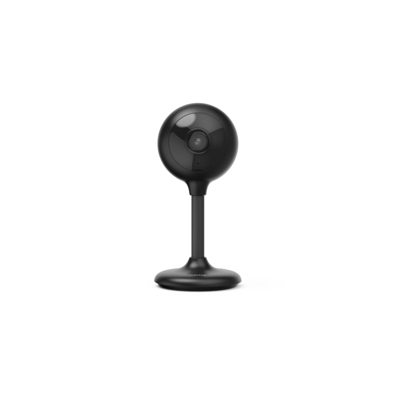 Caméra de sécurité intelligente Hama avec microphone - Vision nocturne - Câble de 1 m - Lumière LED - Idéale pour les animaux de