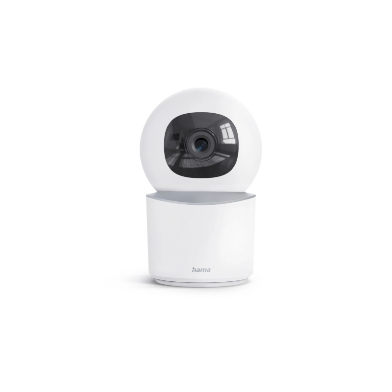 Caméra de sécurité intelligente Hama avec microphone - Vision nocturne - Câble de 96 cm - Idéale pour les animaux de compagnie -
