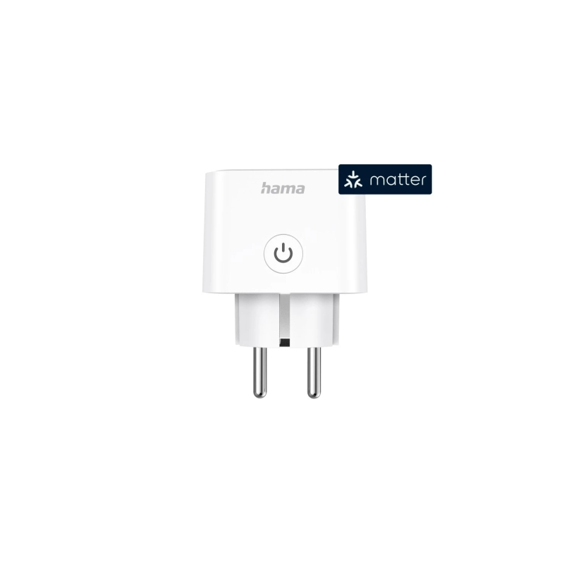 Prise connectée Hama - Wi-Fi - Indice de protection IP20 - Compatible avec les assistants vocaux - Suivi de la consommation d'én