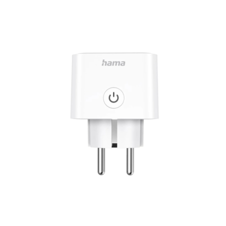 Prise connectée Hama - Wi-Fi - Indice de protection IP20 - Compatible avec les assistants vocaux - Suivi de la consommation d'én