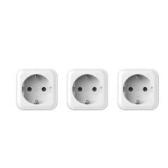 Hama Lot de 3 prises connectées Wi-Fi - Puissance jusqu'à 3680 W - Wi-Fi - Minuterie - Indice de protection IP20 - Compatible av