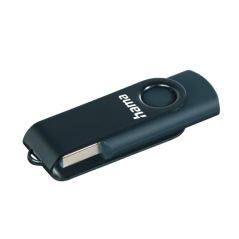 Clé USB 3.0 Hama Rotate - Capacité 256 Go - Vitesse de transfert 90 Mo/s - Capuchon rotatif - Bleu foncé