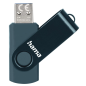 Clé USB 3.0 Hama Rotate - Capacité 256 Go - Vitesse de transfert 90 Mo/s - Capuchon rotatif - Bleu foncé