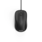 Souris optique Hama CM-300 1200 dpi - Câble de 180 cm - 3 boutons - Silencieuse - Ambidextre - 5,8 x 3,7 x 10,3 cm - Noire
