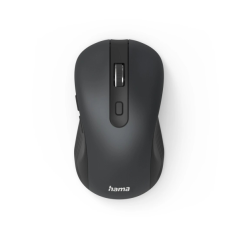 Souris optique sans fil Hama WM-650 pour droitiers - 2400 dpi - Bluetooth - 6 boutons - Silencieuse - USB-A RF 2,4 GHz - 6,3 x 4