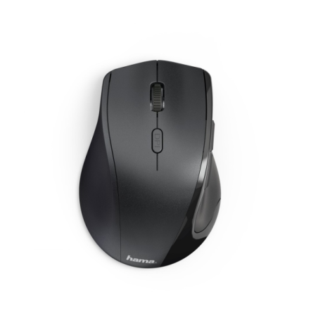 Souris optique sans fil Hama pour gauchers, 1200 dpi, 6 boutons, connexion radiofréquence, noire