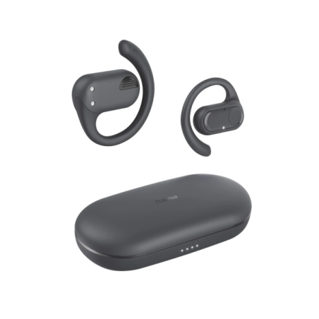 Casque sans fil ouvert Hama Spirit avec microphone omnidirectionnel - Bluetooth - Portée de 10 m - IPX4 - Affichage LED - Charge