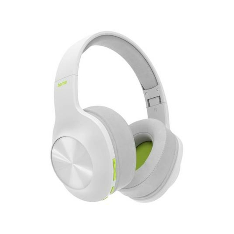 Casque supra-aural Hama avec arceau - Bluetooth - Autonomie jusqu'à 36 h - Pliable - Multifonction - Blanc