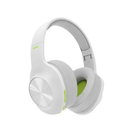 Casque supra-aural Hama avec arceau - Bluetooth - Autonomie jusqu'à 36 h - Pliable - Multifonction - Blanc
