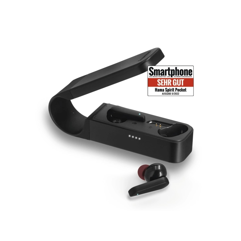 Écouteurs Hama Essential avec microphone omnidirectionnel - Bluetooth - Jusqu'à 30 heures d'autonomie - Portée de 10 m - Assista