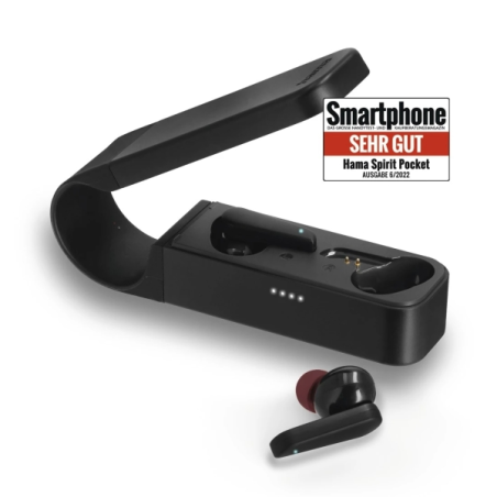 Écouteurs Hama Essential avec microphone omnidirectionnel - Bluetooth - Jusqu'à 30 heures d'autonomie - Portée de 10 m - Assista