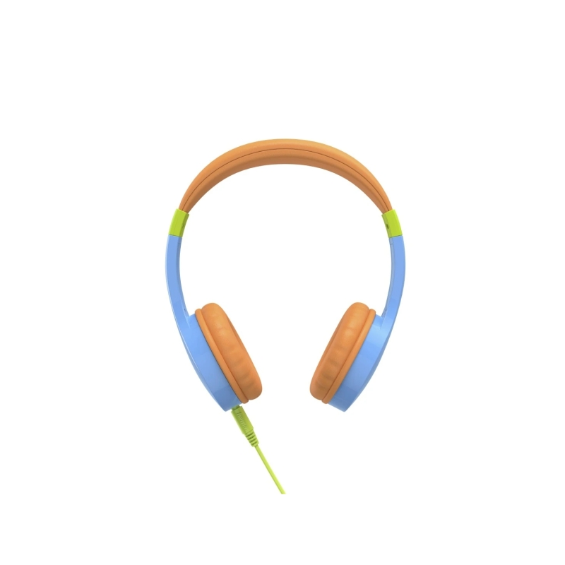 Casque audio Hama Kids Guard avec microphone - Câble de 1,2 m - Prise jack 3,5 mm - Arceau réglable - Orange