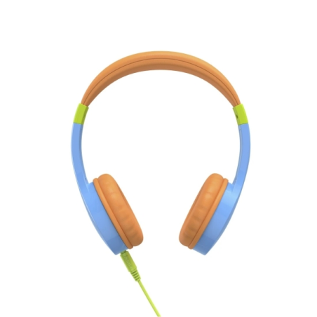 Casque audio Hama Kids Guard avec microphone - Câble de 1,2 m - Prise jack 3,5 mm - Arceau réglable - Orange