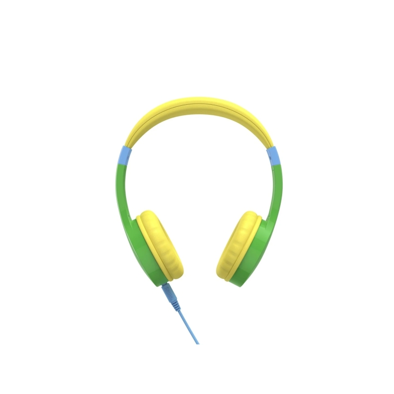 Casque audio Hama Kids Guard avec microphone - Câble de 1,2 m - Prise jack 3,5 mm - Arceau réglable - Vert