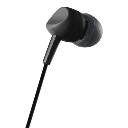 Casque Hama Kooky avec microphone - Câble de 1,2 m - Prise jack 3,5 mm - Noir