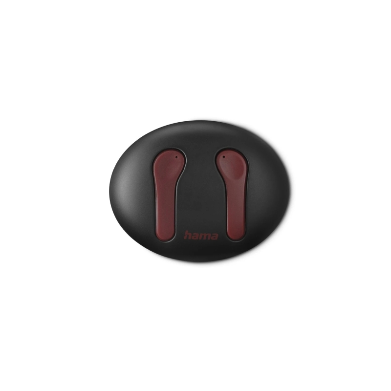 Casque Hama Spirit Unchained avec microphone omnidirectionnel - Bluetooth - Portée de 10 m - Assistant vocal - Noir et rouge