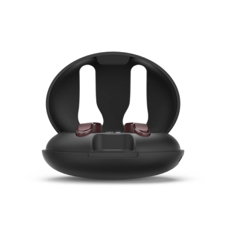 Casque Hama Spirit Unchained avec microphone omnidirectionnel - Bluetooth - Portée de 10 m - Assistant vocal - Noir et rouge