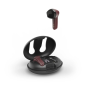 Casque Hama Spirit Unchained avec microphone omnidirectionnel - Bluetooth - Portée de 10 m - Assistant vocal - Noir et rouge