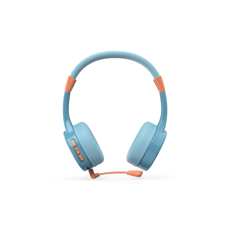 Casque Hama Teens Guard II avec microphone - Bluetooth - Portée de 10 m - Arceau réglable - Assistant vocal - Bleu