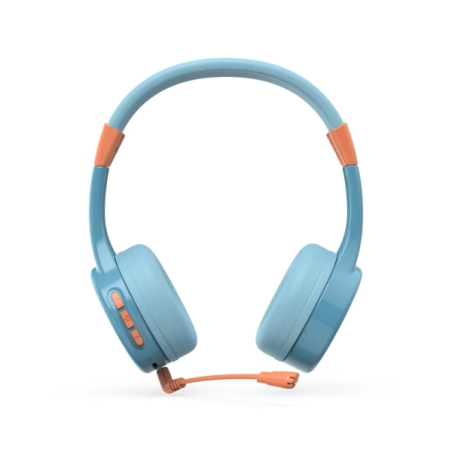 Casque Hama Teens Guard II avec microphone - Bluetooth - Portée de 10 m - Arceau réglable - Assistant vocal - Bleu