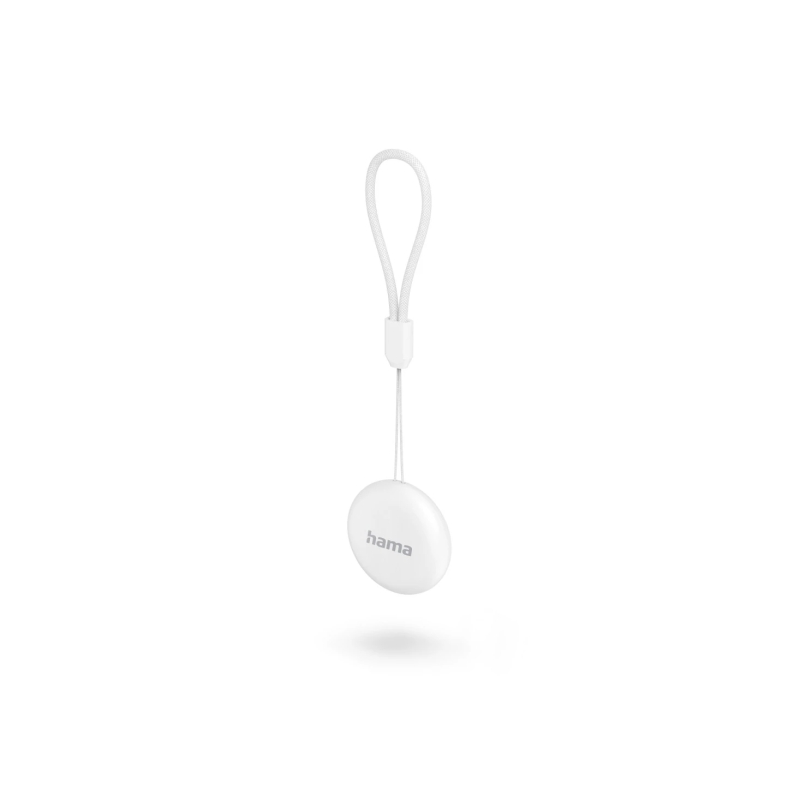 Localisateur anti-perte Hama Find My Device pour Android - Bluetooth - Jusqu'à 365 jours d'autonomie - 3,3 x 3,3 x 0,9 cm - Blan