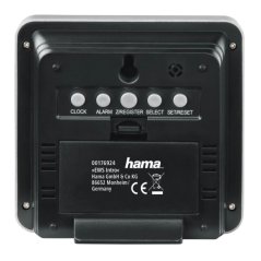 Station météo Hama EWS Intro - Horloge - Capteur extérieur - Radiofréquence - Thermomètre - Hygromètre - 9,5 x 3 x 9,5 cm - Noir