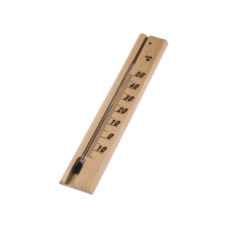 Thermomètre d'intérieur Hama - Analogique - Précision 1 °C - 3,5 x 0,8 x 20 cm - Bois clair
