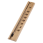 Thermomètre d'intérieur Hama - Analogique - Précision 1 °C - 3,5 x 0,8 x 20 cm - Bois clair